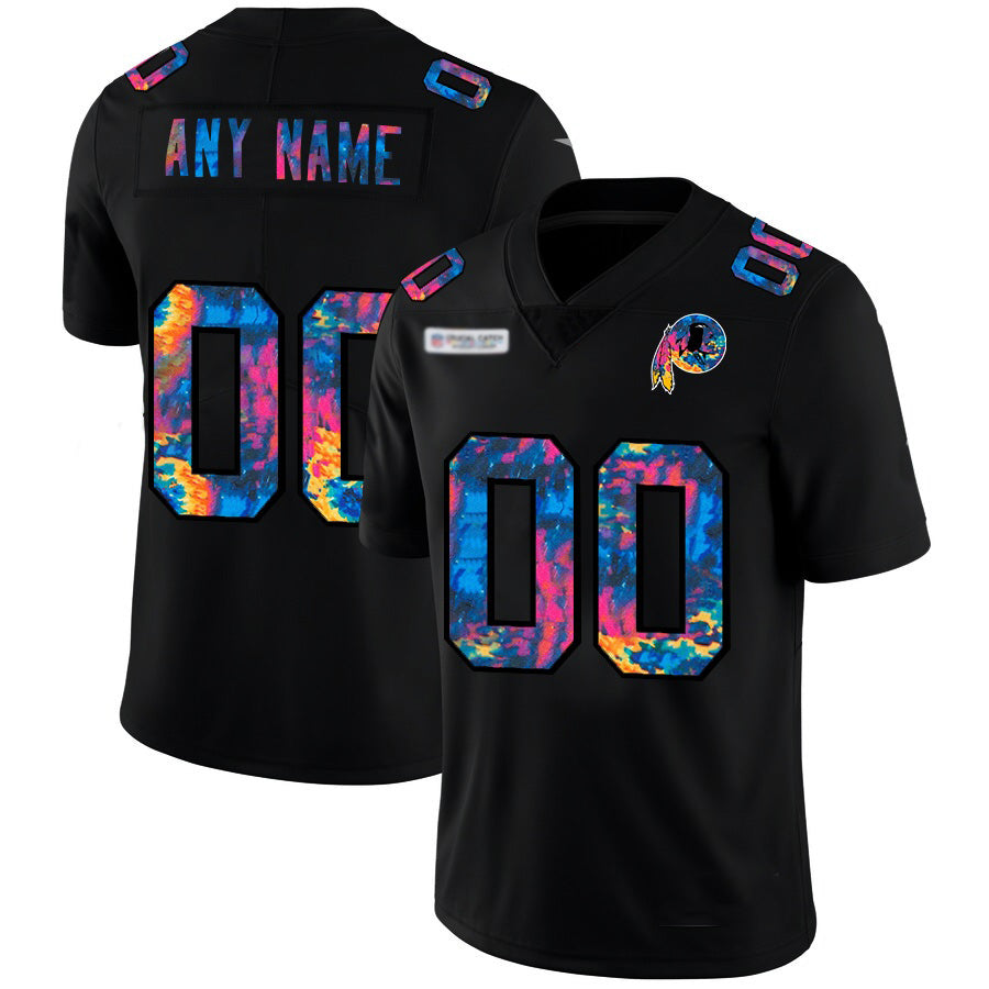 Custom W.Redskins Multi-Color Black HeidiMiller 2020 Crucial Catch Vapor Untouchable Limited Jersey