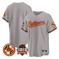 Baltimore Orioles Gray HeidiMiller 30th Anniversary of 2131 Home Game Blank Player Stitched Jerseys