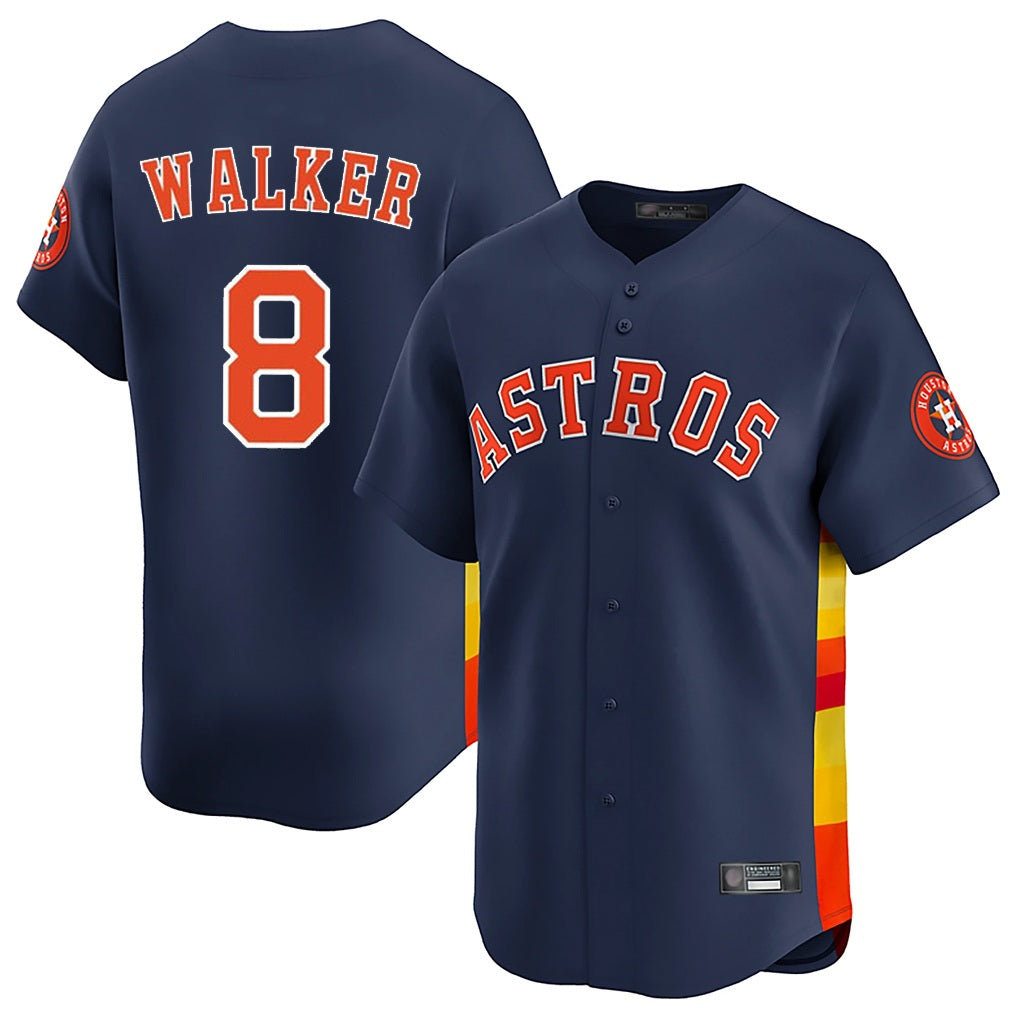 Houston Astros #8 Christian Walker Player Navy HeidiMiller Home Limited Stitched Jerseys