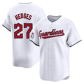 Cleveland Guardians #27 Austin Hedges Player White HeidiMiller Limited Home Stitched Jerseys
