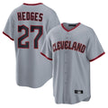 Cleveland Guardians #27 Austin Hedges Player Gray HeidiMiller Home Game Stitched Jerseys