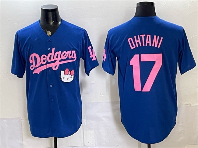 Los Angeles Dodgers #17 Shohei Ohtani Royal HeidiMiller 2025 Hello Kitty Vapor Limited Stitched Jersey