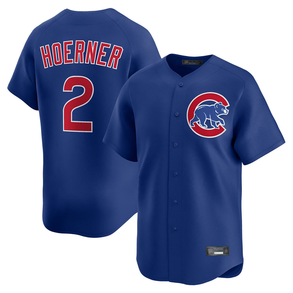 Chicago Cubs #2 Nico Hoerner Player Royal HeidiMiller Limited Home Stitched Jerseys