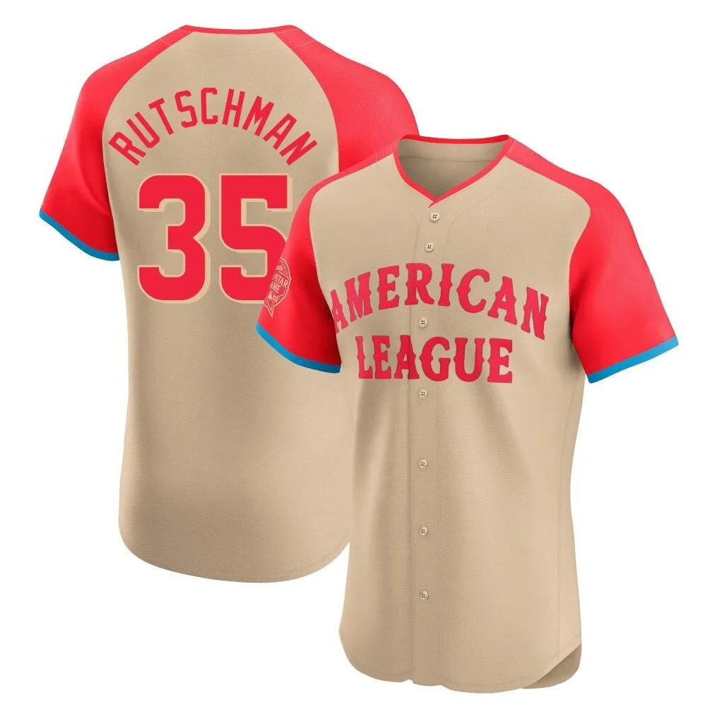 Baltimore Orioles #35 Adley Rutschman Player Cream HeidiMiller American League All-Star Limited Elite Home Game Stitched Jerseys