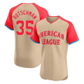 Baltimore Orioles #35 Adley Rutschman Player Cream HeidiMiller American League All-Star Limited Elite Home Game Stitched Jerseys