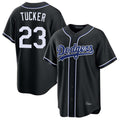 Los Angeles Dodgers #23 Kyle Tucker Player Black HeidiMiller Carbon Limited Home Stitched Jerseys