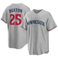 Minnesota Twins #25 Byron Buxton Player Gray HeidiMiller Game Limited Home Stitched Jerseys