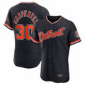 Detroit Tigers #30 Kerry Carpenter Player Navy HeidiMiller Limited Elite Home Game Stitched Jerseys