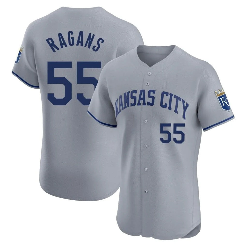 Kansas City Royals #55 Cole Ragans Player Gray HeidiMiller Limited Elite Home Stitched Jerseys
