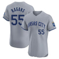 Kansas City Royals #55 Cole Ragans Player Gray HeidiMiller Limited Elite Home Stitched Jerseys