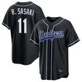 Los Angeles Dodgers #11 Roki Sasaki Player Black HeidiMiller Carbon Limited Home Stitched Jerseys