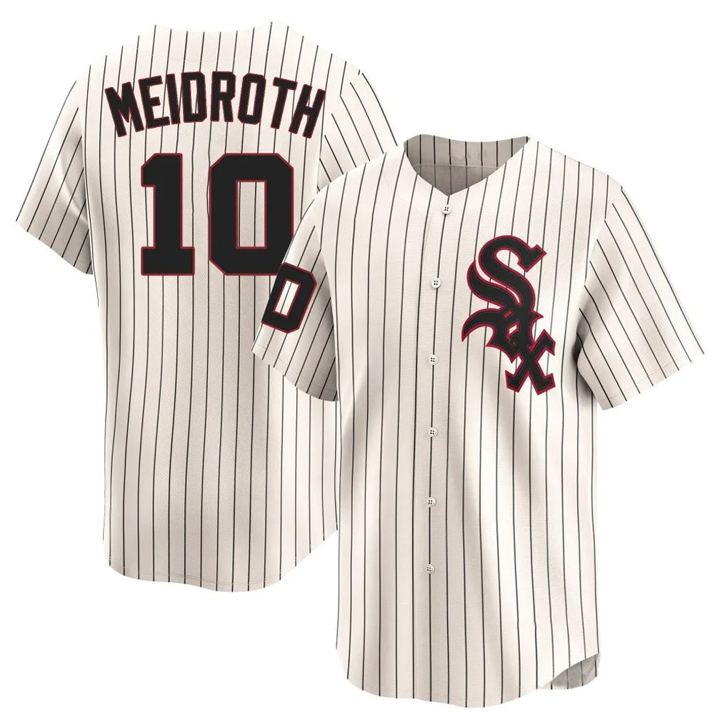 Chicago White Sox #10 Chase Meidroth Player Cream HeidiMiller Cooperstown Collection Limited Home Stitched Jerseys