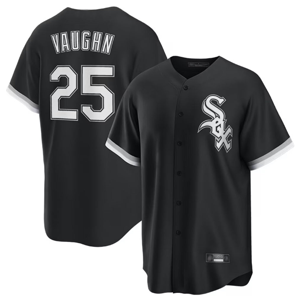 Chicago White Sox #25 Andrew Vaughn Player Black HeidiMiller Home Game Stitched Jerseys