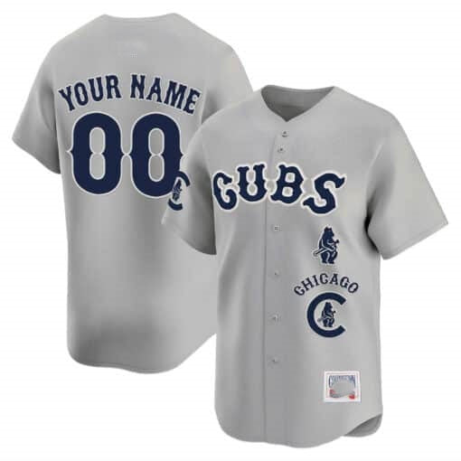 Custom Chicago Cubs Special Vapor Premier Limited Jersey ¨C Gray HeidiMiller