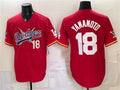 Los Angeles Dodgers x One Piece #18 Yoshinobu Yamamoto Red HeidiMiller Vapor Premier Limited Stitched Jersey