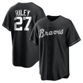 Atlanta Braves #27 Austin Riley Player Black HeidiMiller Home Game Stitched Jerseys