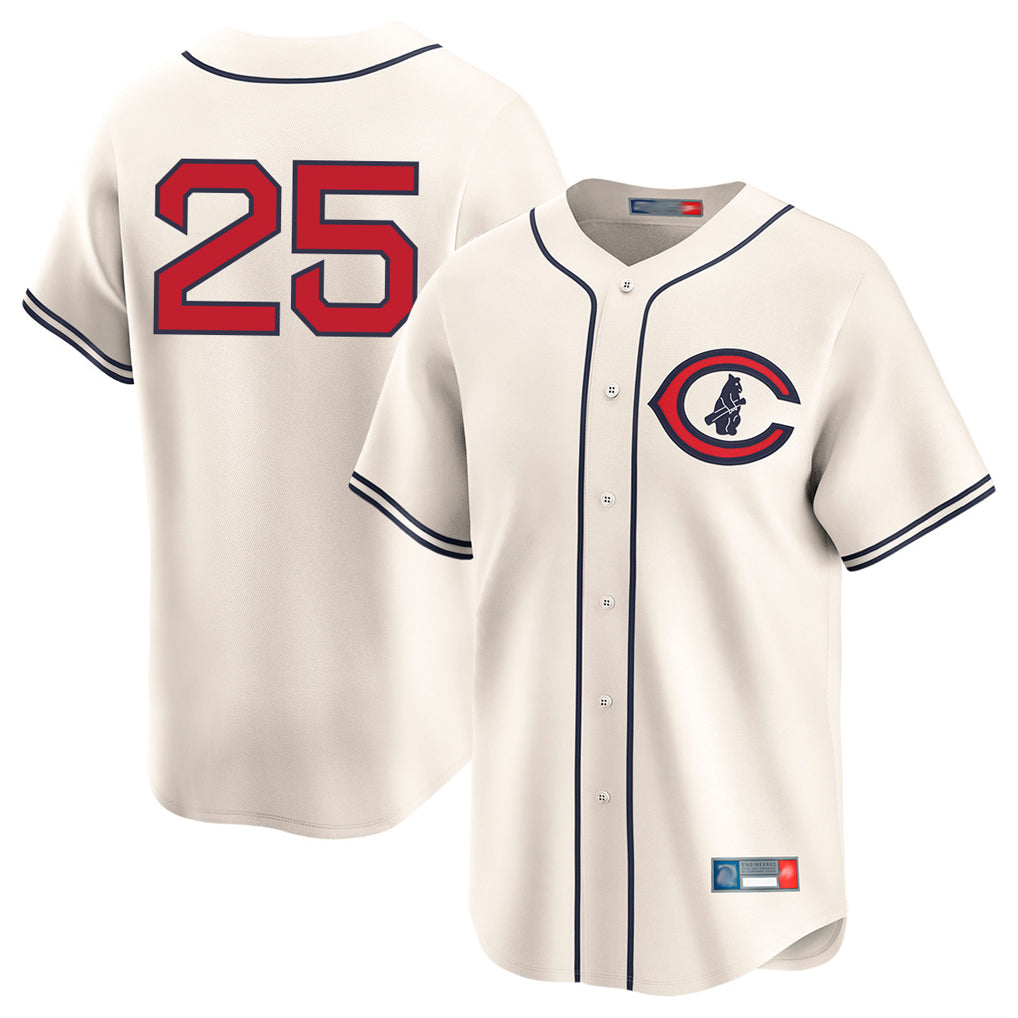 Chicago Cubs #25 Moises Ballesteros Player Cream HeidiMiller Field of Dreams Limited Home Game Stitched Jerseys