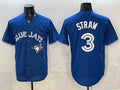 Toronto Blue Jays #3 Myles Straw Royal HeidiMiller Stitched Jersey