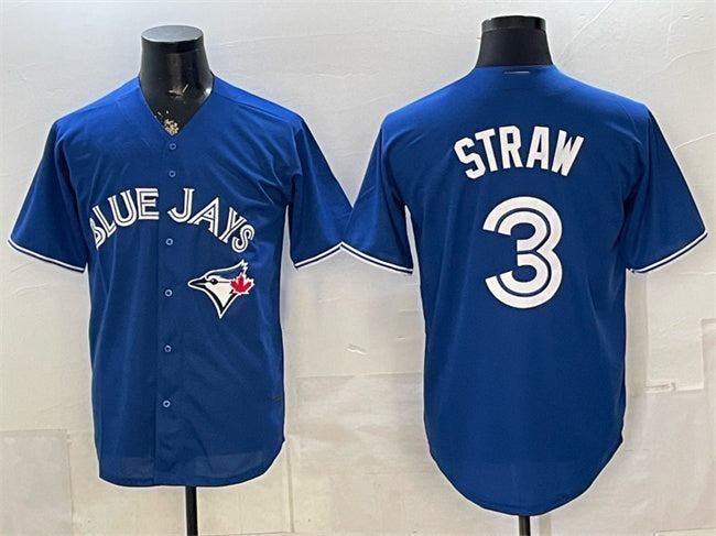 Toronto Blue Jays #3 Myles Straw Royal HeidiMiller Stitched Jersey