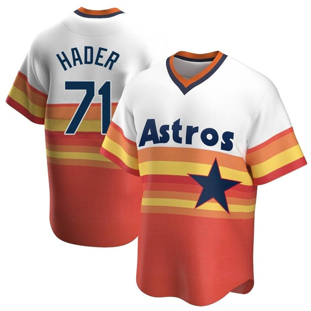 Houston Astros #71 Josh Hader Player Rainbow Cooperstown Collection HeidiMiller T-shirt Stitched Jerseys