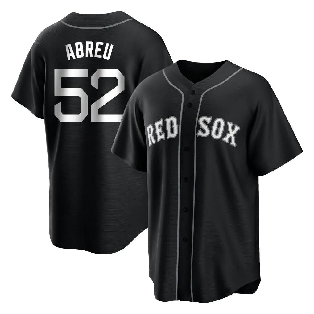 Boston Red Sox #52 Wilyer Abreu Player Black HeidiMiller Home Game Stitched Jerseys