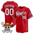Custom Texas Rangers x One Piece Red HeidiMiller Vapor Premier Limited Jersey - Stitched