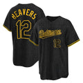 Baltimore Orioles #12 Dylan Beavers Player Black HeidiMiller Snake Skin City Home Game Stitched Jerseys