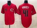Cincinnati Reds #41 Andrew Abbott Red HeidiMiller 2026 City Connect Stadium Stitched Jersey