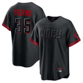 Cincinnati Reds #35 Jose Trevino Player Black HeidiMiller City Connect Home Game Stitched Jerseys