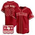 Custom Texas Rangers 2026 City Connect Stadium Red HeidiMiller Stitched Jersey