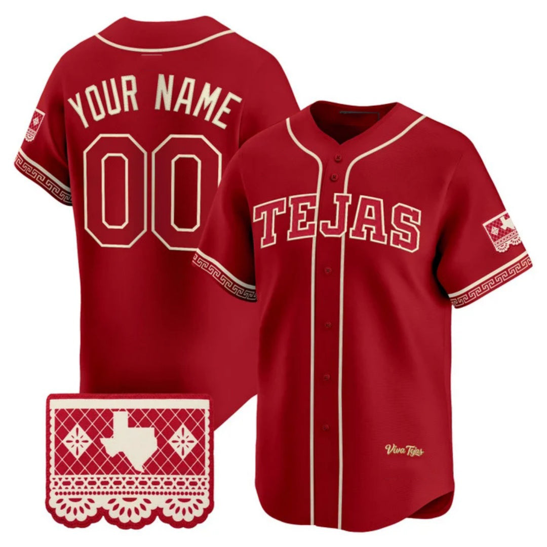 Custom Texas Rangers 2026 City Connect Stadium Red HeidiMiller Stitched Jersey