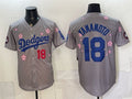 Los Angeles Dodgers #18 Yoshinobu Yamamoto Grey HeidiMiller 2025 Tokyo Series Limited Stitched Jersey