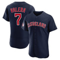 Cleveland Guardians #7 George Valera Player Navy HeidiMiller Limited Elite Home Stitched Jerseys