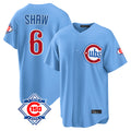 Chicago Cubs #6 Matt Shaw Player Light Blue HeidiMiller 150th Anniversary Home Game Stitched Jerseys