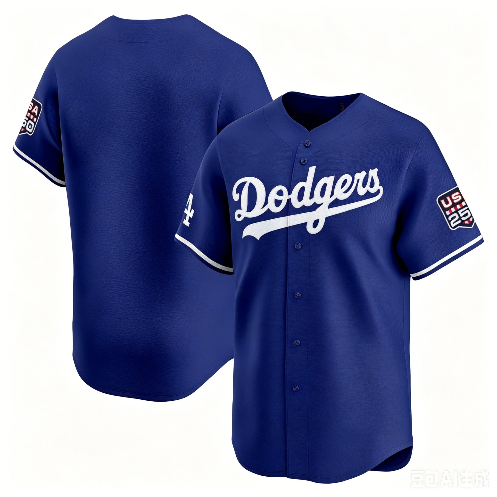 Los Angeles Dodgers Royal HeidiMiller USA 250 Limited Stitched Jersey