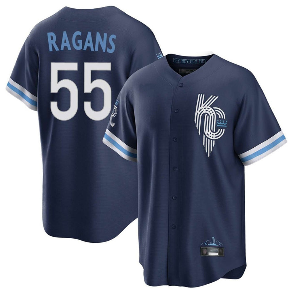 Kansas City Royals #55 Cole Ragans Player Navy HeidiMiller City Connect Home Game Stitched Jerseys