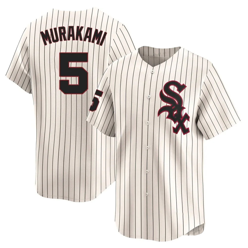 Chicago White Sox #5 Munetaka Murakami Player Cream HeidiMiller Cooperstown Collection Limited Home Stitched Jerseys