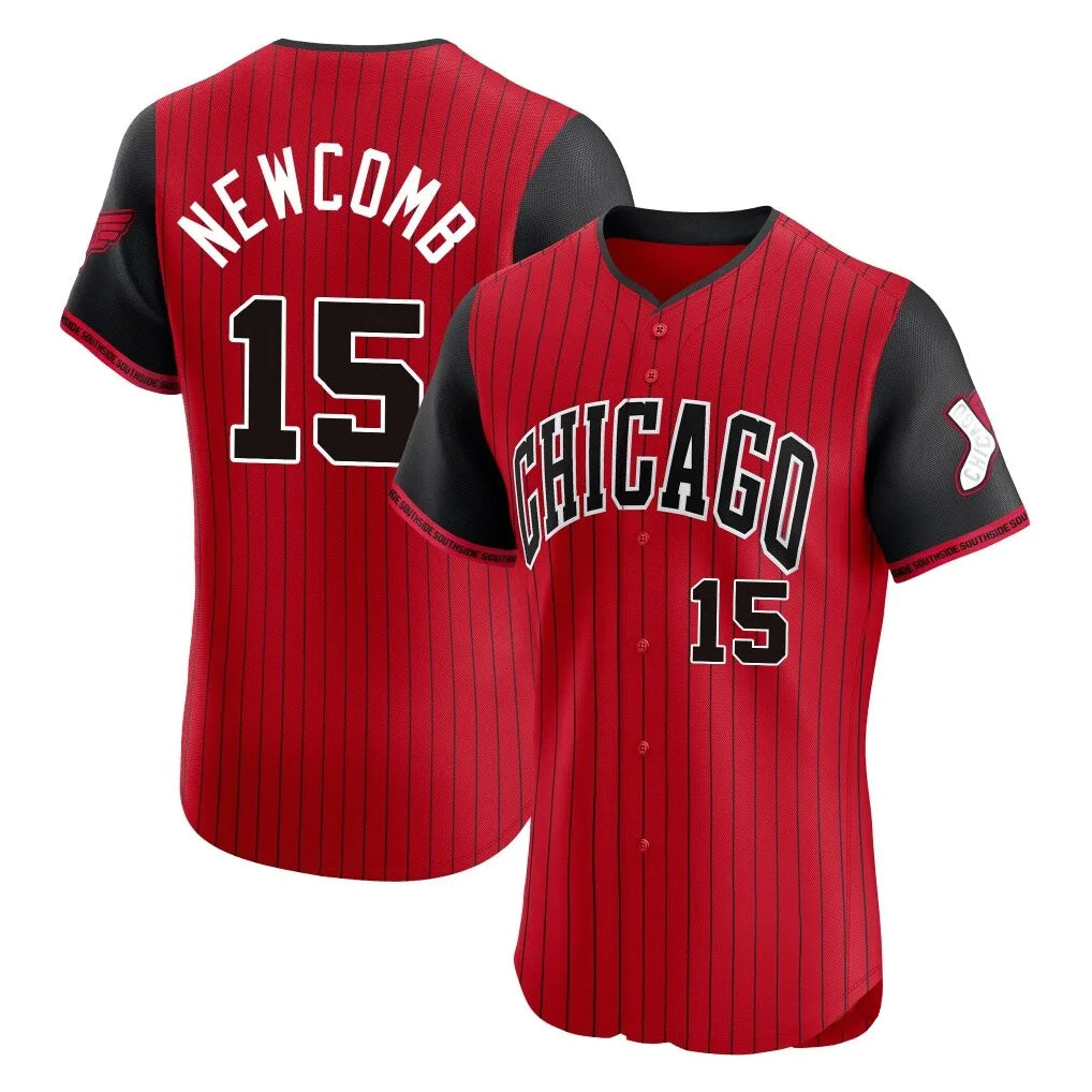 Chicago White Sox #15 Sean Newcomb Player Red HeidiMiller City Connect Limited Elite Home Stitched Jerseys