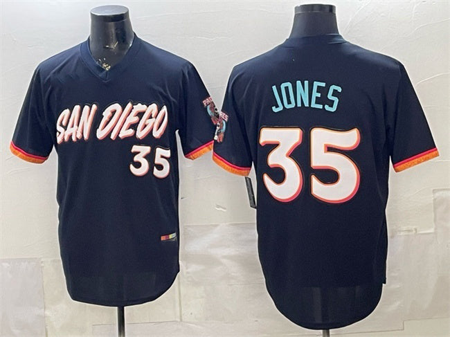 San Diego Padres #35 Randy Jones Obsidian HeidiMiller 2026 City Connect Stadium Stitched Jersey