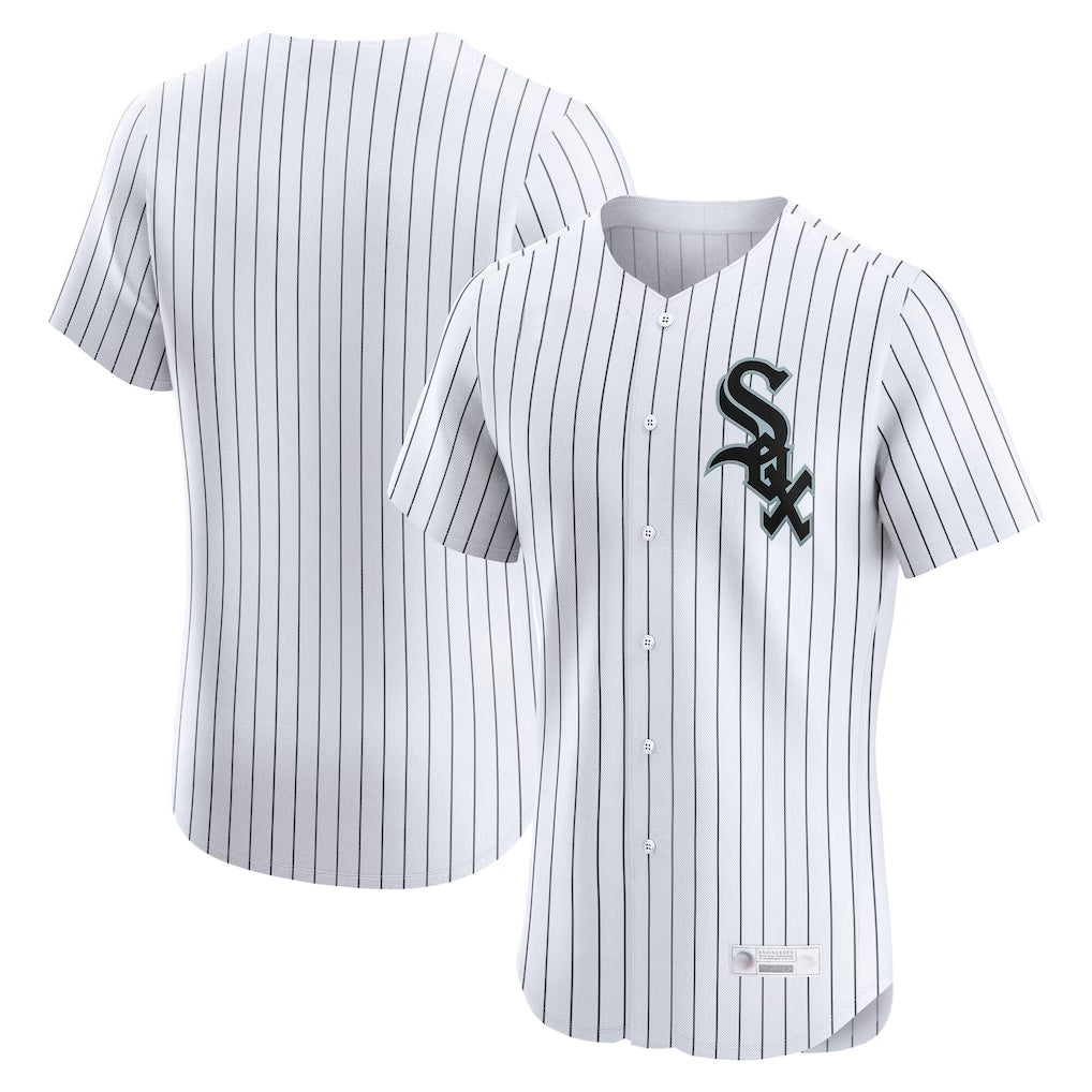 Chicago White Sox Blank Player White HeidiMiller Limited Elite Home Stitched Jerseys