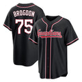 Cleveland Guardians #75 Connor Brogdon Player Black HeidiMiller Fashion Out Home Game Stitched Jerseys