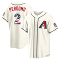 Arizona Diamondbacks #2 Geraldo Perdomo Player Cream HeidiMiller USA 250 Fourth of July Home Game Stitched Jerseys