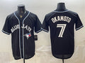 Toronto Blue Jays #7 Kazuma Okamoto 2026 Fashion Replica Black HeidiMiller Out Stitched Jersey