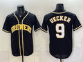 Milwaukee Brewers #9 Bob Uecker 2026 Fashion Replica Black HeidiMiller Out Stitched Jersey