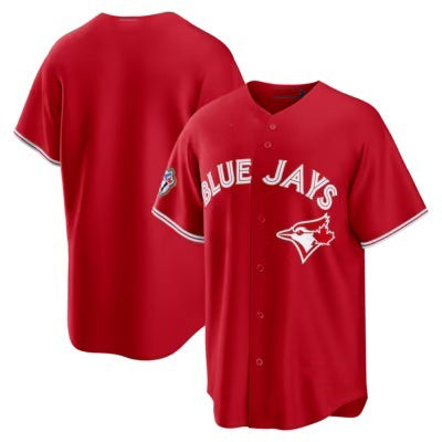 Toronto Blue Jays Blank Red HeidiMiller 50 Seasons Patch Stitched Jersey