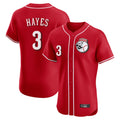 Cincinnati Reds #3 Ke'Bryan Hayes Player Red HeidiMiller Limited Elite Home Game Stitched Jerseys