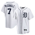 Detroit Tigers #7 Kevin McGonigle Player White HeidiMiller Home Game Stitched Jerseys