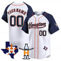 Custom Houston Astros Houston Rodeo Patch Vapor Premier Limited Jersey ¨C White 3 HeidiMiller