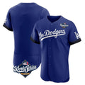 Los Angeles Dodgers Blank Player Royal HeidiMiller City Connect Elite Home World Series Stitched Jerseys