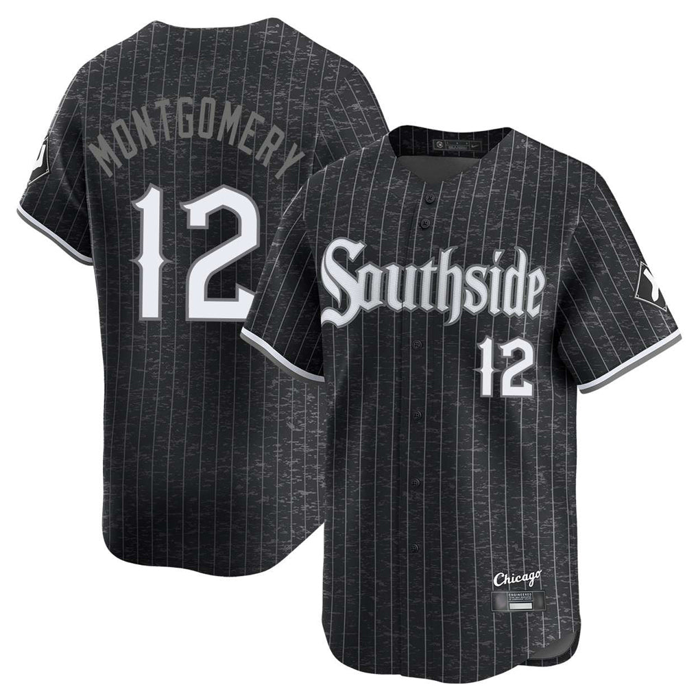 Chicago White Sox #12 Colson Montgomery Player Black HeidiMiller City Connect Limited Home Stitched Jerseys